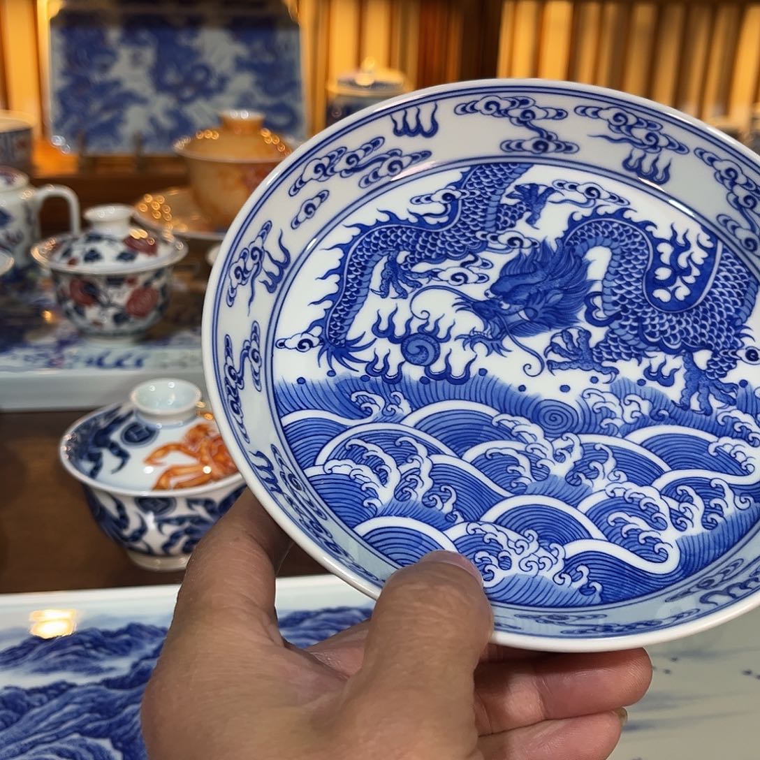 錡镇堂手工手绘壶承