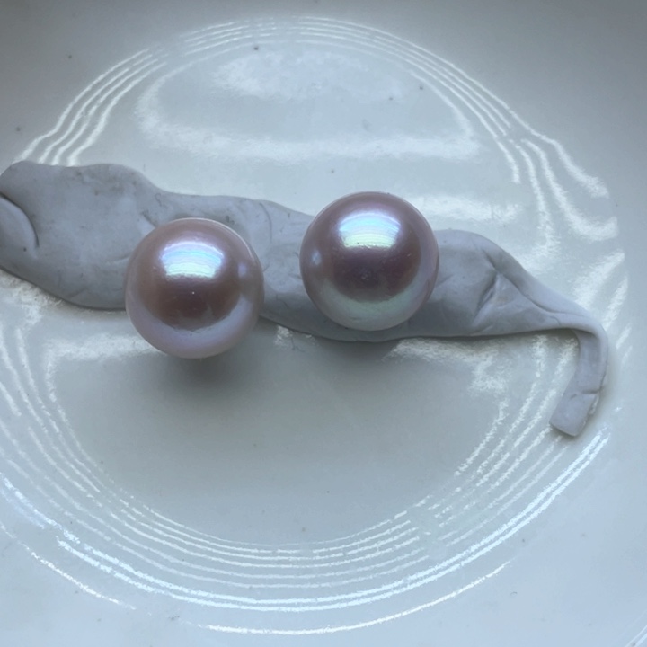 淡水珍珠耳饰银S925镶嵌开****7