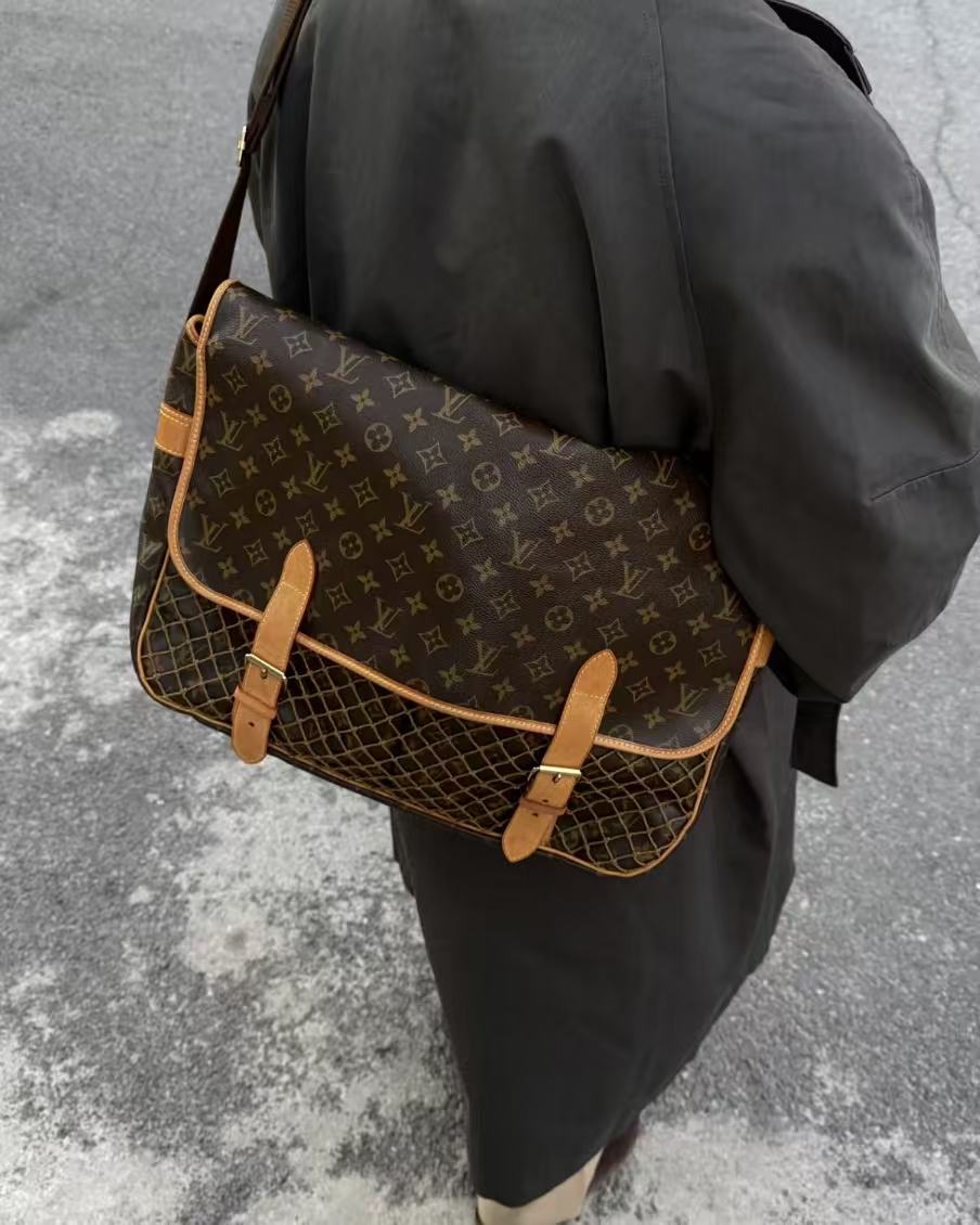 未使用 LouisVuitton/路易威登 秀款狩猎渔网大邮差/JP