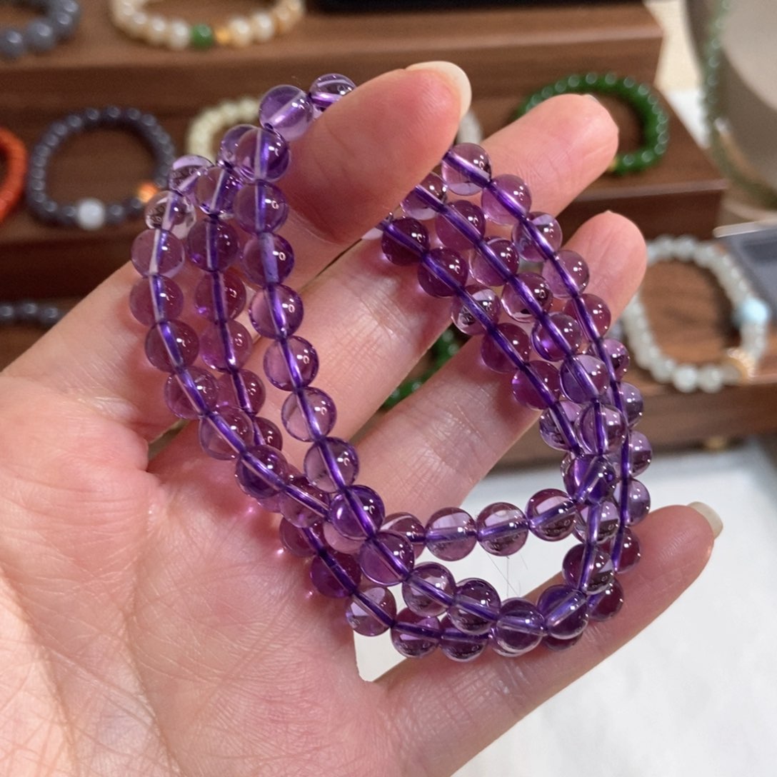 水晶手链未镶嵌福利紫水晶
