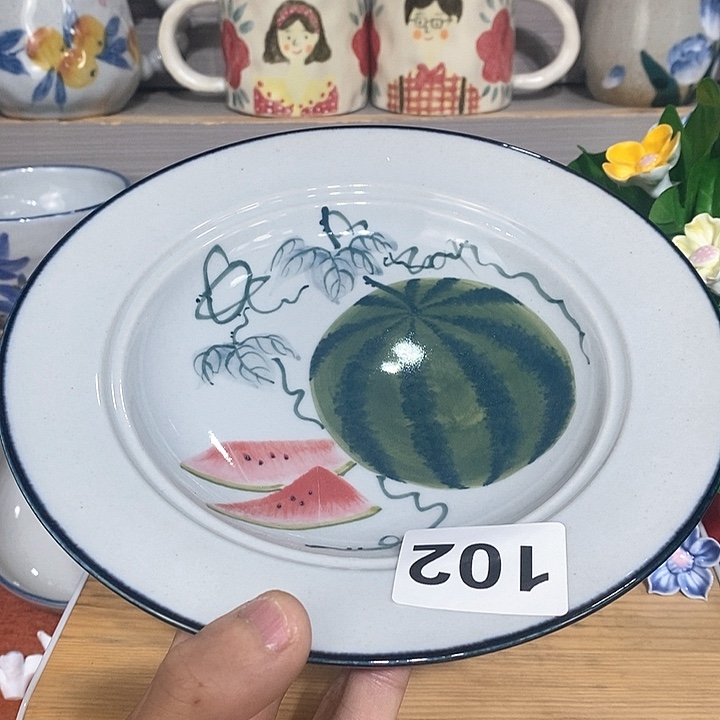 禾泥陶器手工手绘