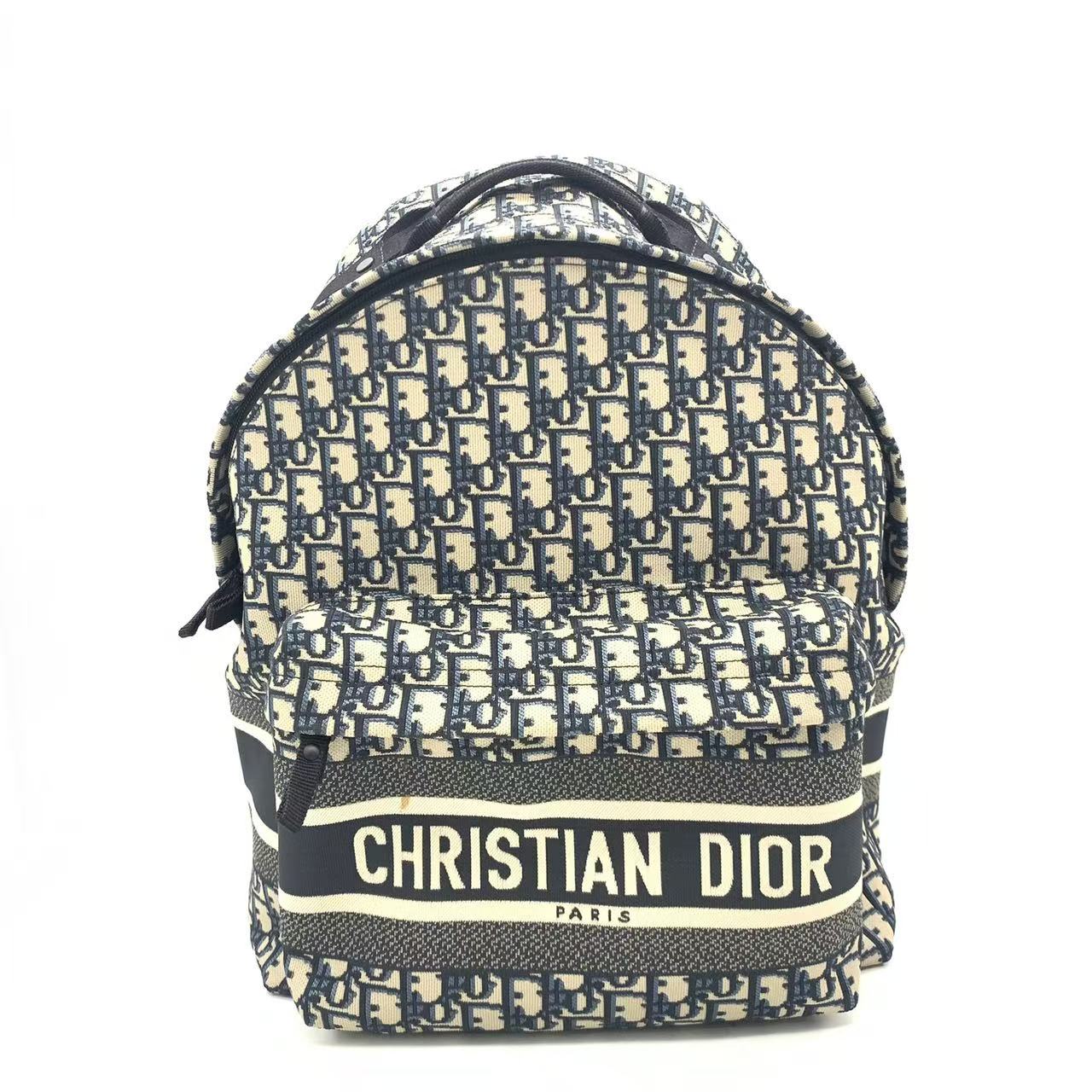 95新 DIOR/迪奥 【安则专属】蓝老花双肩包