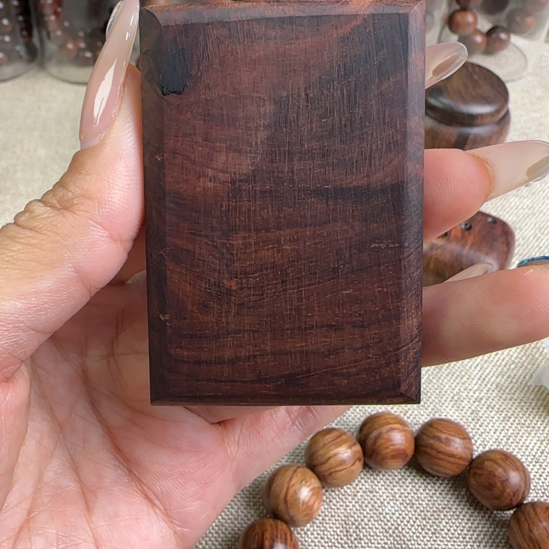 黄花梨/降香黄檀把件瘤疤乱纹无事牌