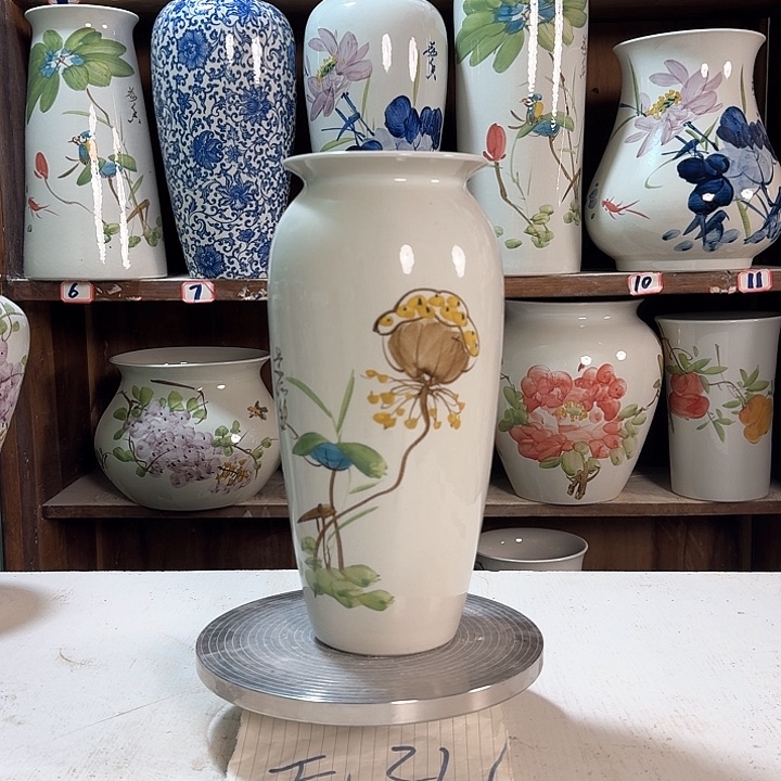 瓶高32莲子新款陶瓷