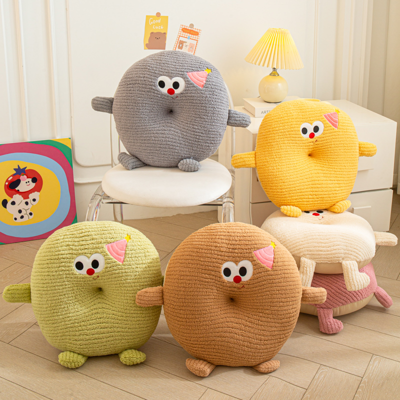 卡通坐垫软学生教室椅子垫加厚靠背靠枕适合床上护腰沙发抱枕靠