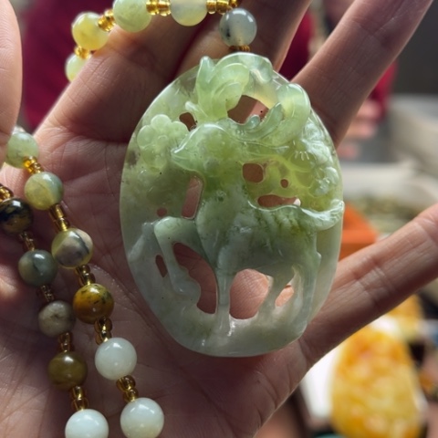 岫玉挂件未镶嵌挂件