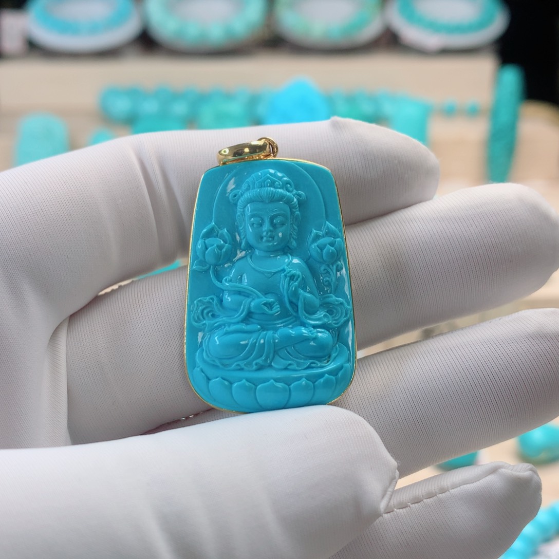 绿松石挂件未镶嵌