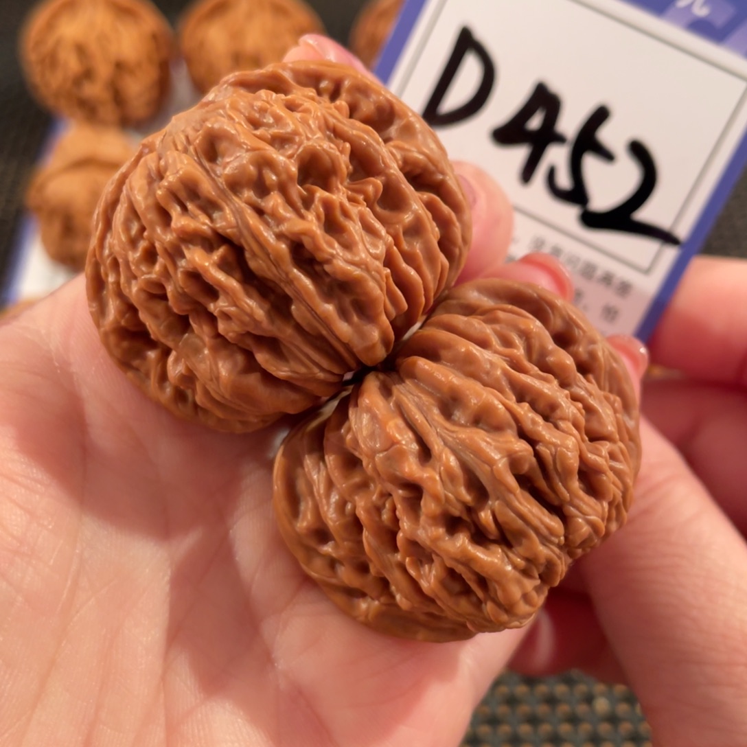 把件文玩核桃D452四座楼41