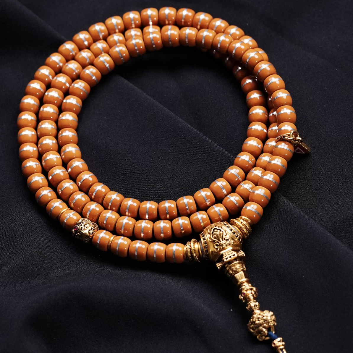 魔童MOTONG出品 「S+级·大尺寸核银108系列」高奢999银老挝核尖脖挂