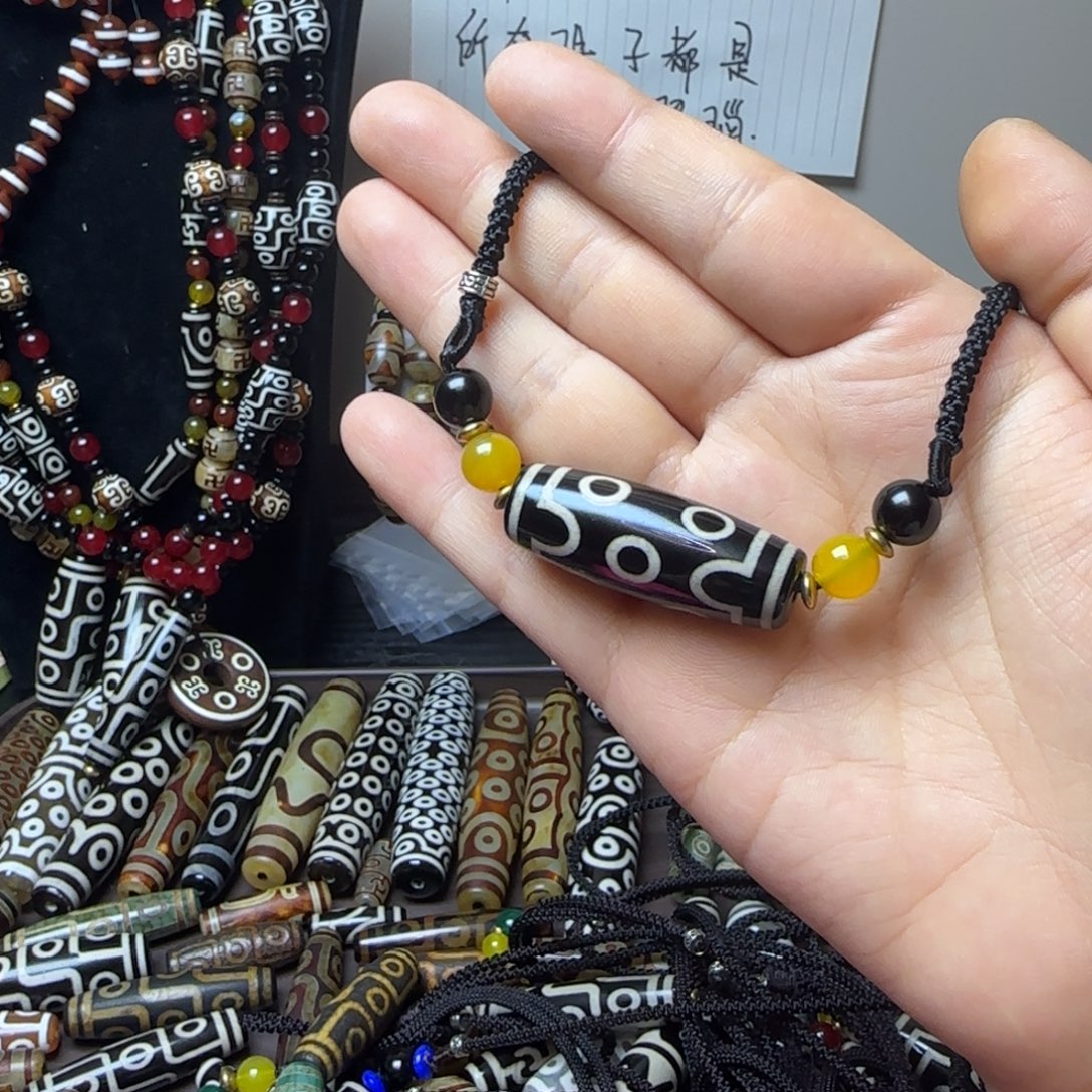 用***1玛瑙/玉髓合金颈饰