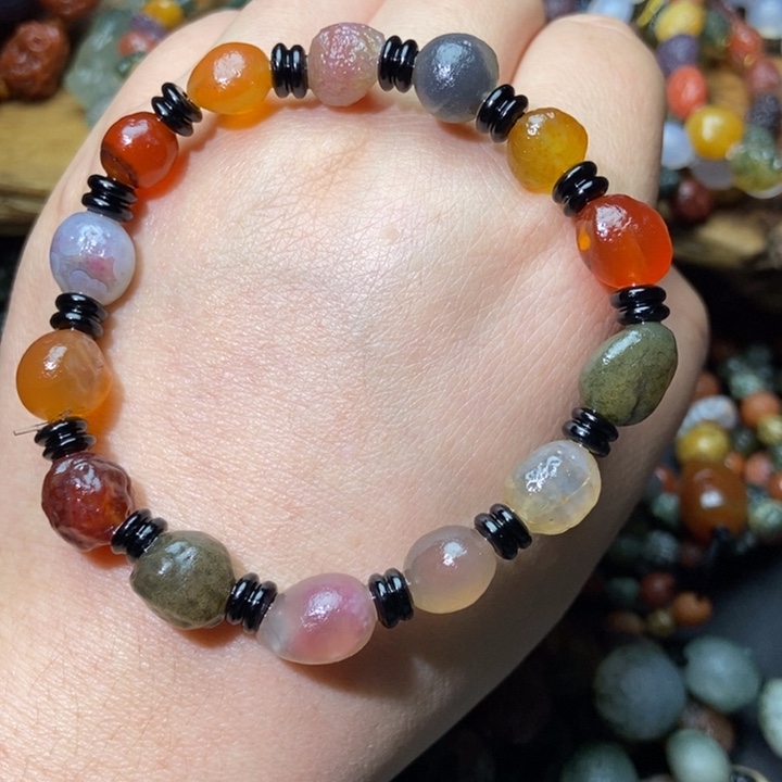 玛瑙/玉髓合金手链