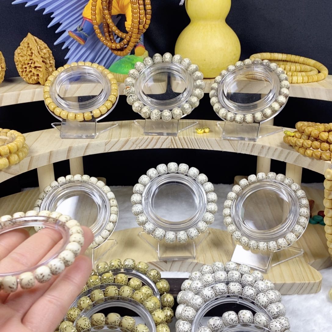 星月菩提手串Q*、星月菩提手串9×8原白河豚