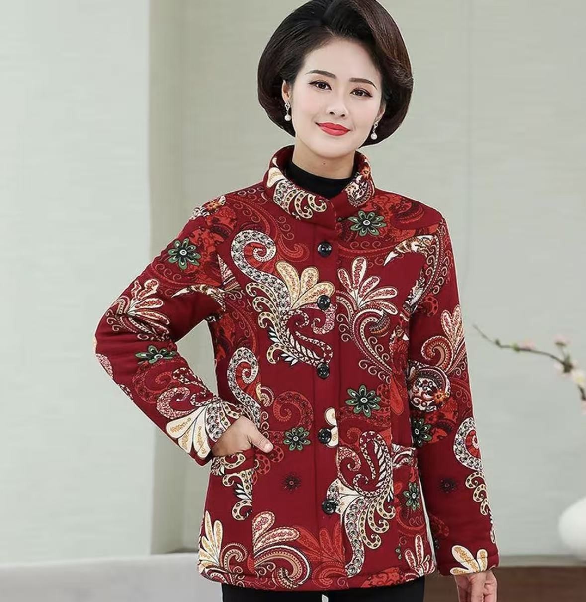 纯棉手工棉衣保暖棉服外套175