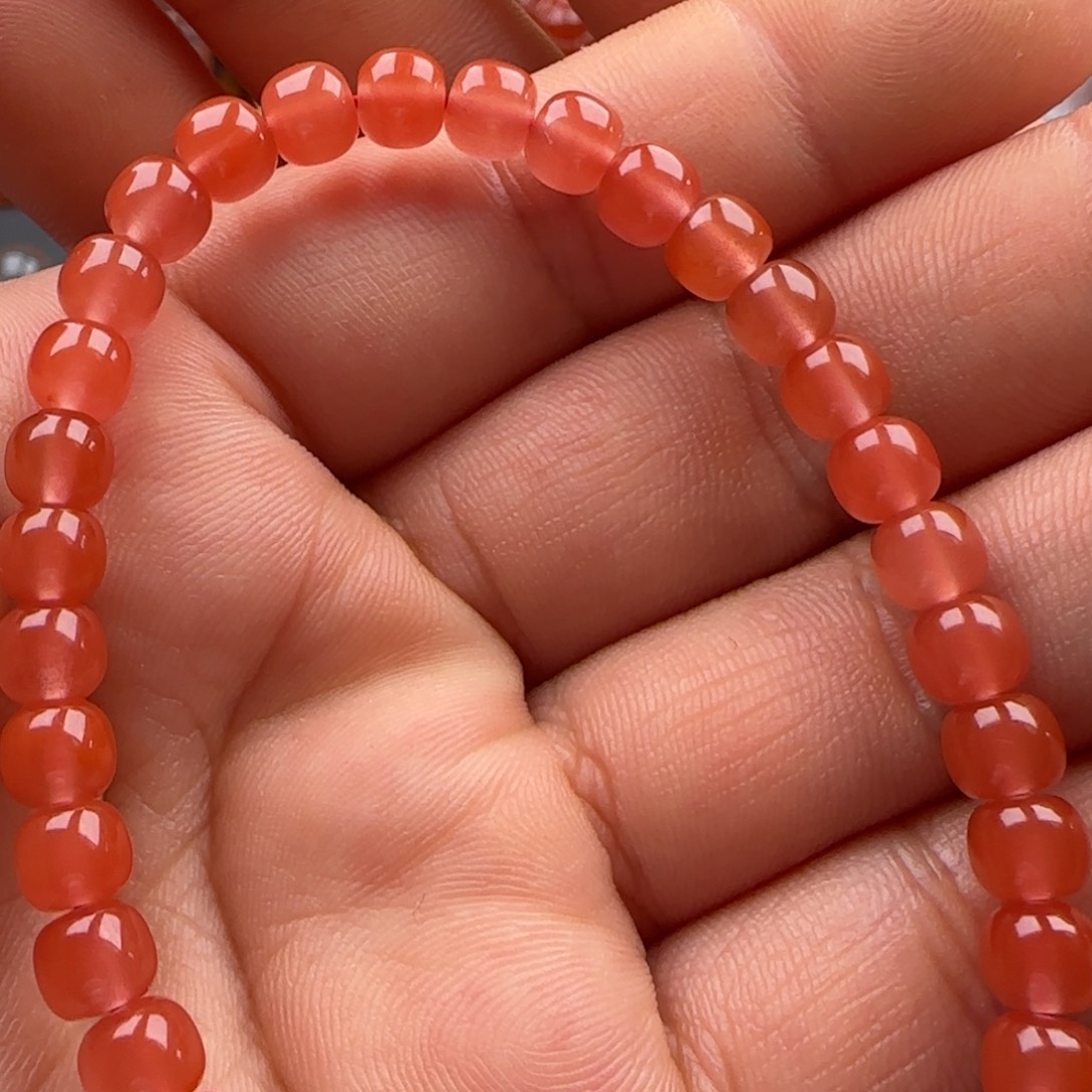 南红玛瑙手串5+未镶嵌