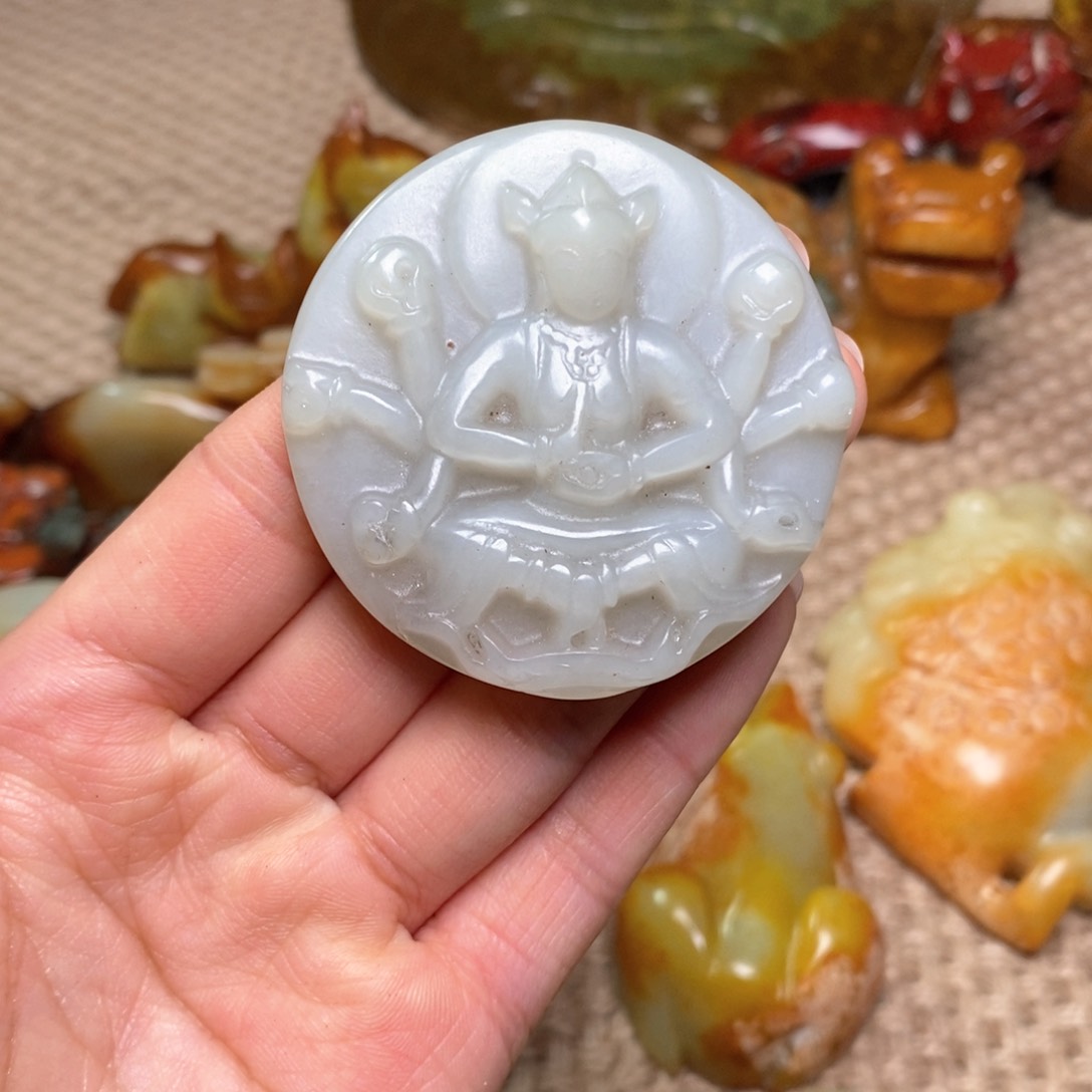 白玉菩提吊坠白玉菩提白玉菩提摆件