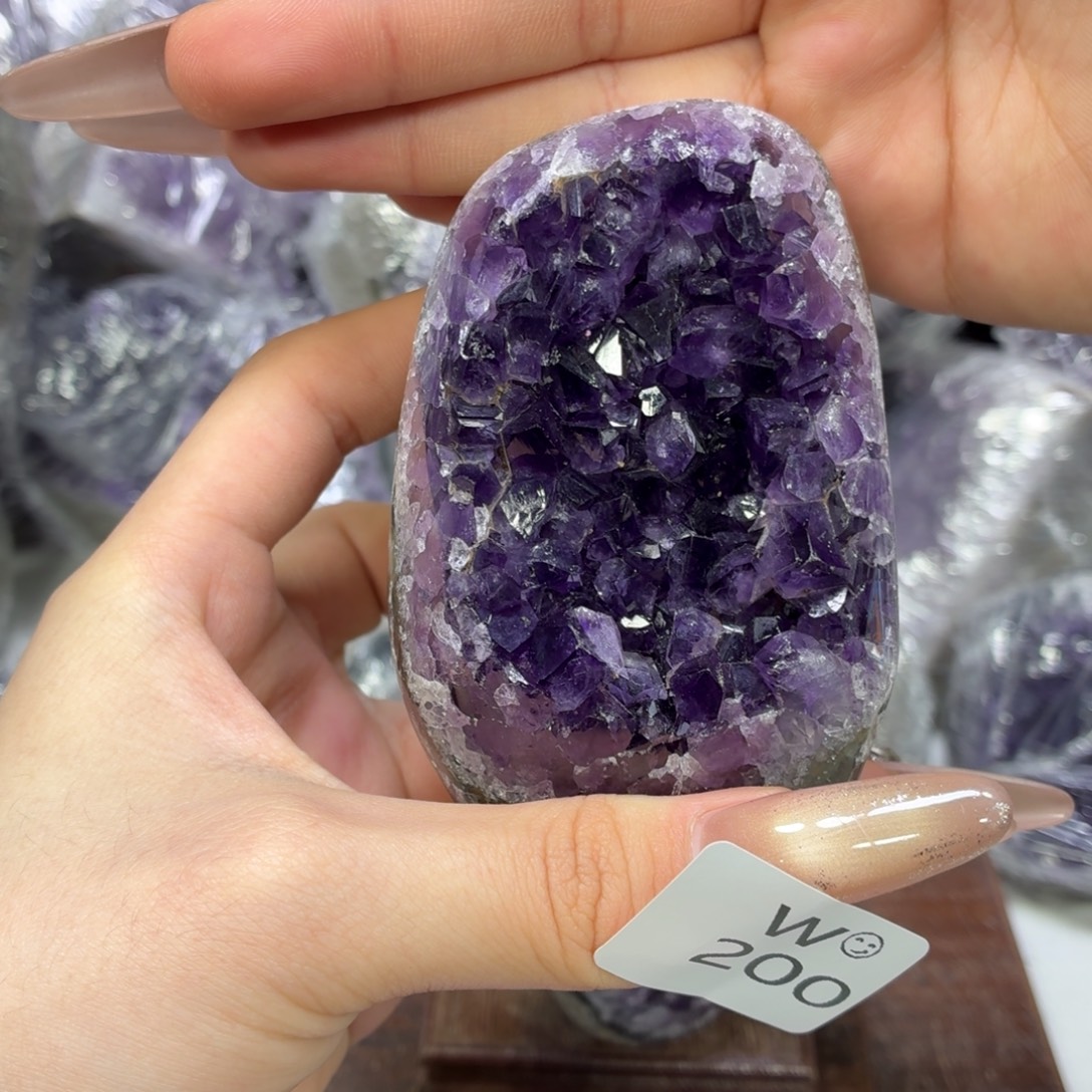 紫晶未镶嵌摆件紫水晶