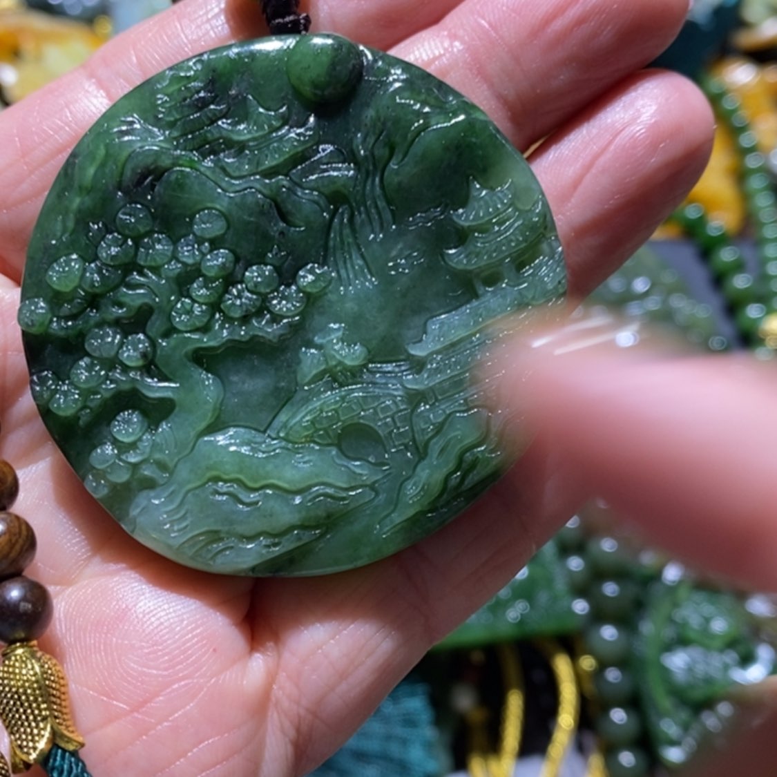 【闪购商品】岫玉毛衣链未镶嵌