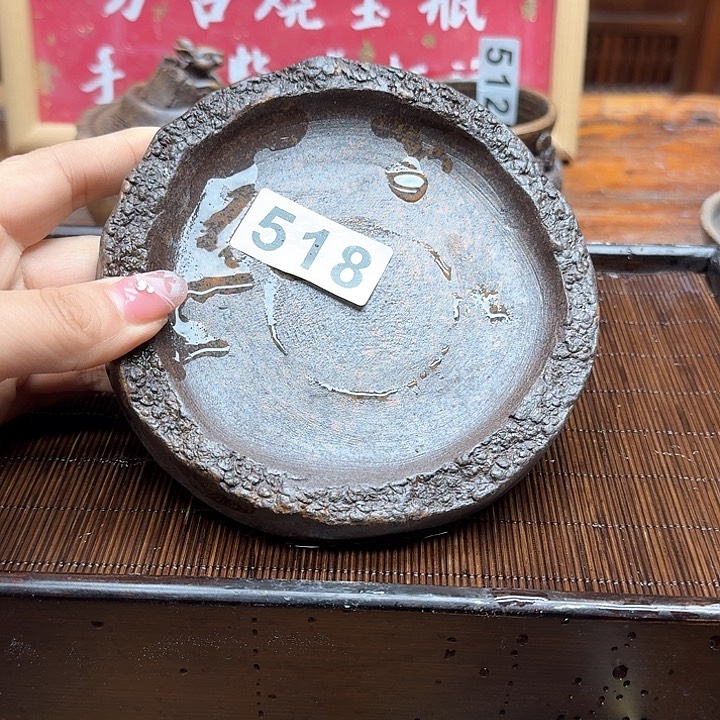 纯手工制作粗陶茶具