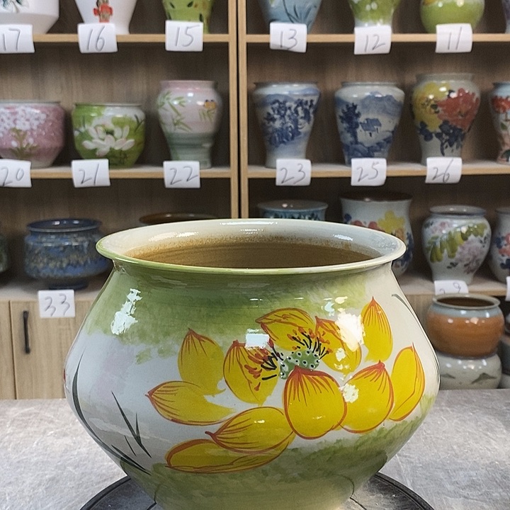 缸23xc景德镇陶瓷花盆