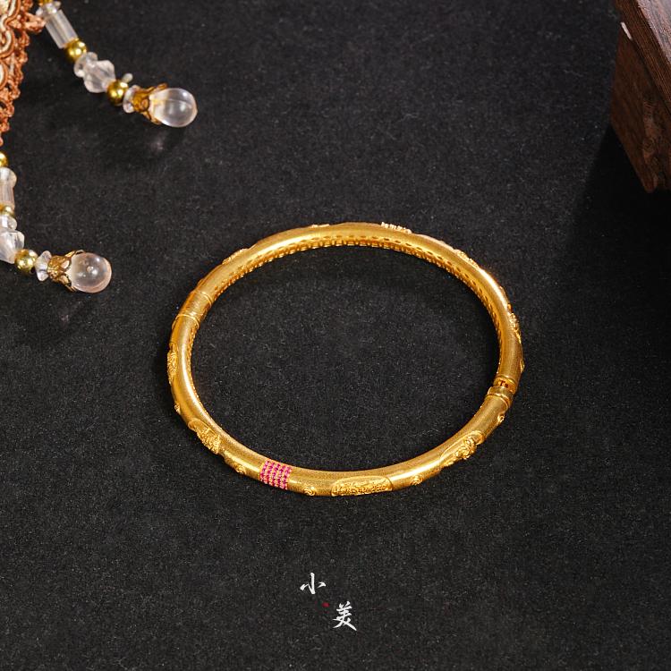 圆满・18K金红宝F手镯 G9689