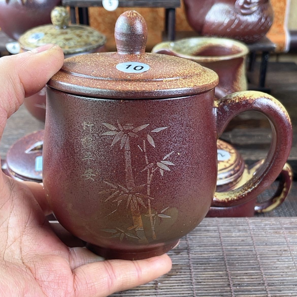 【闪购商品】柴烧盖杯380毫升左右微瑕福利