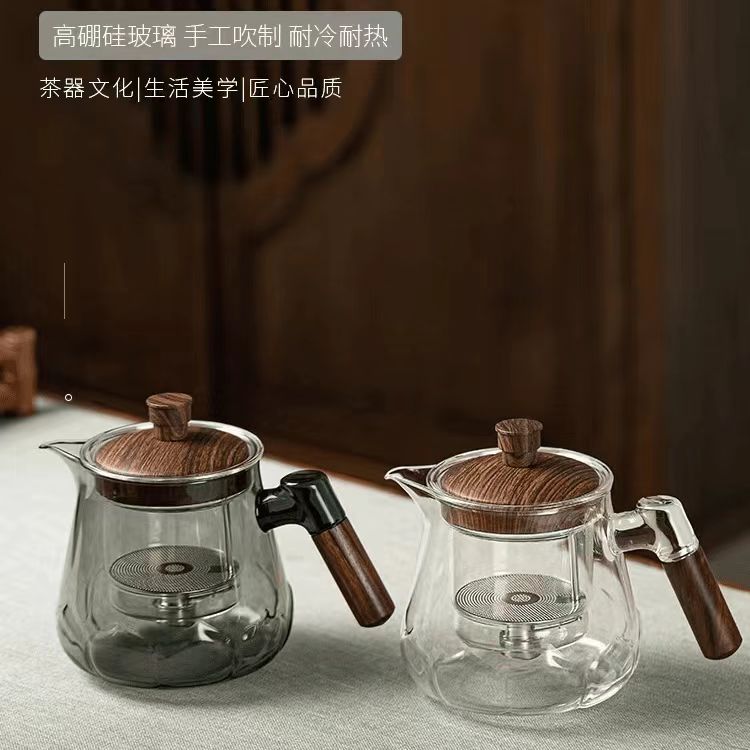 鑫凤祥加厚高硼硅耐热纯手工飘逸壶过滤泡茶壶办公室专用冲茶器