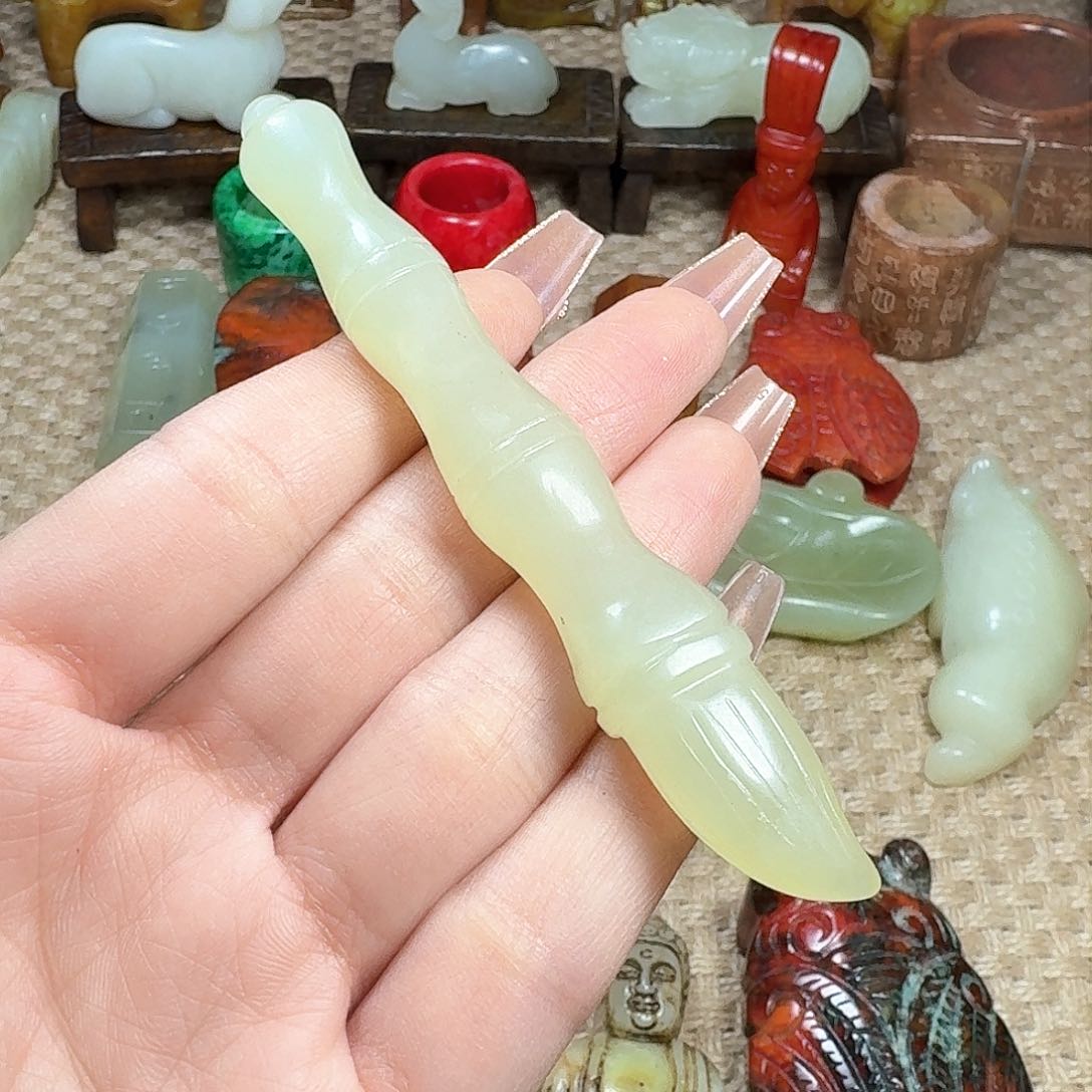 白玉菩提吊坠挂件
