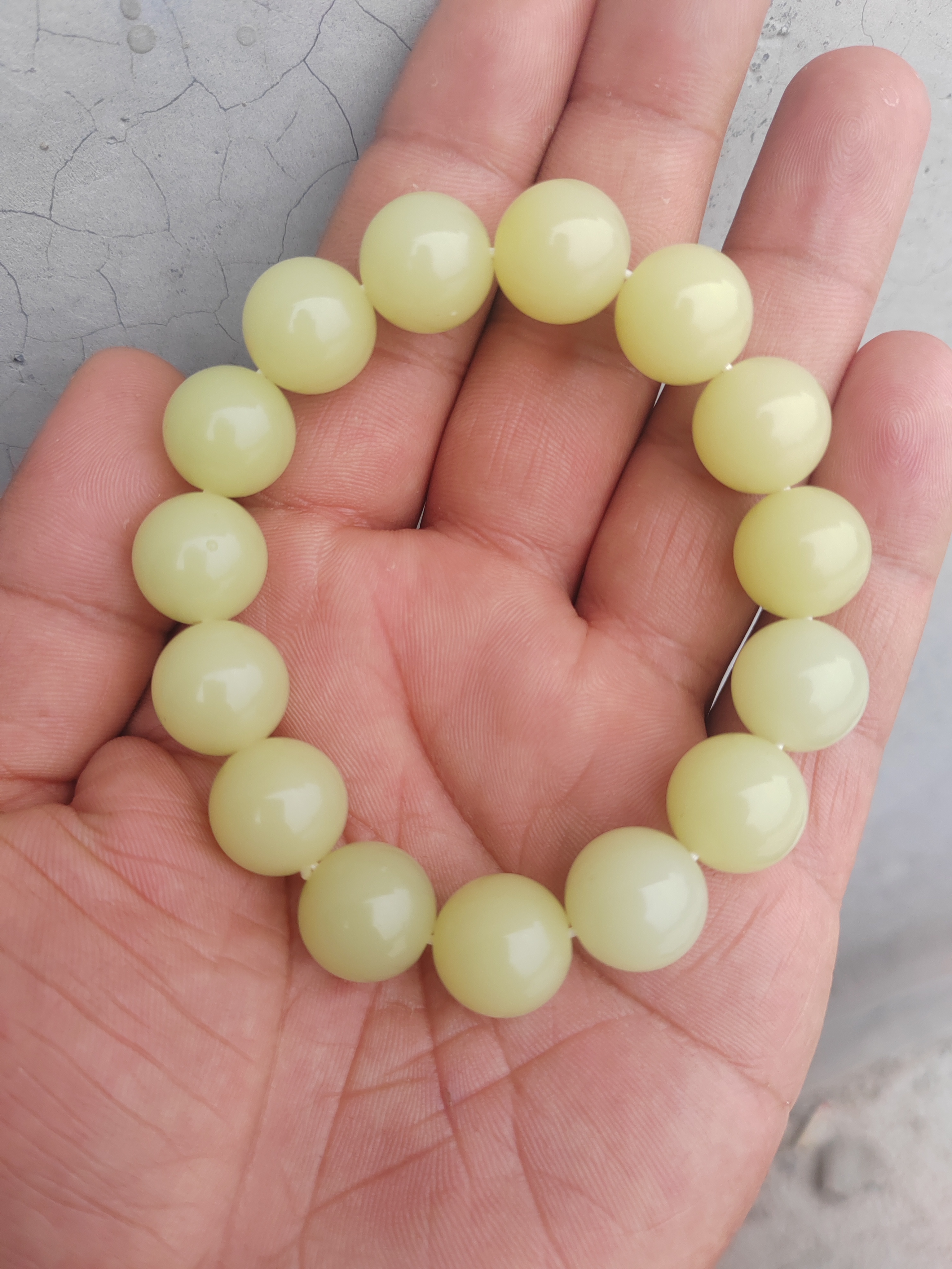 卡14 高端大气黄口手串