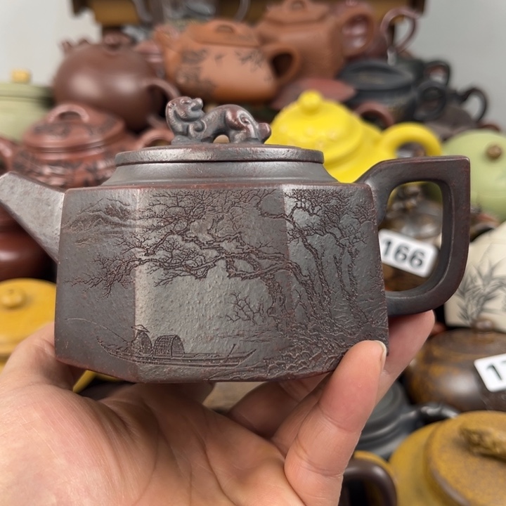 紫砂茶壶紫砂内口底部磕碰