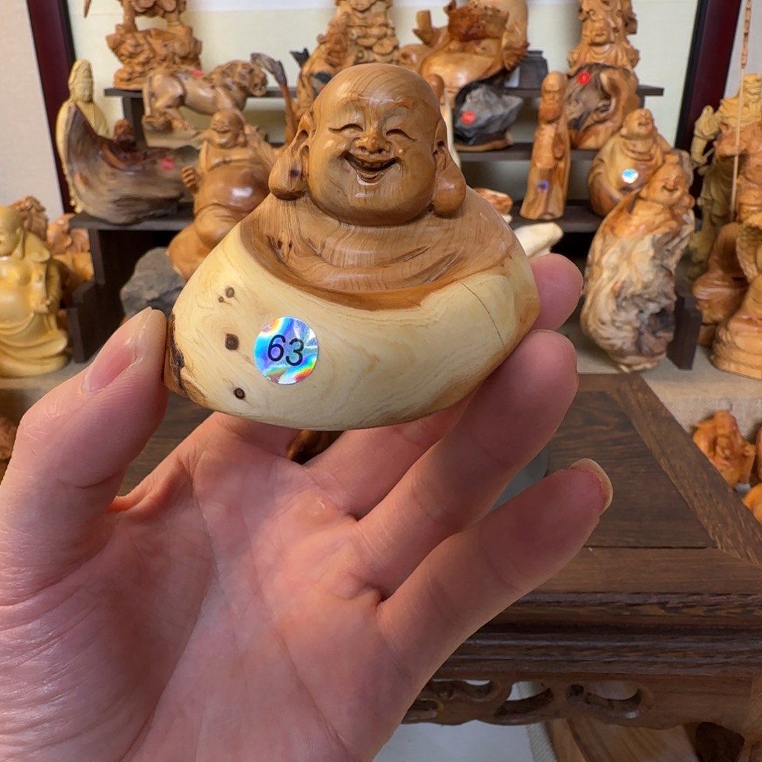 崖柏小木匠艺雕一物一拍