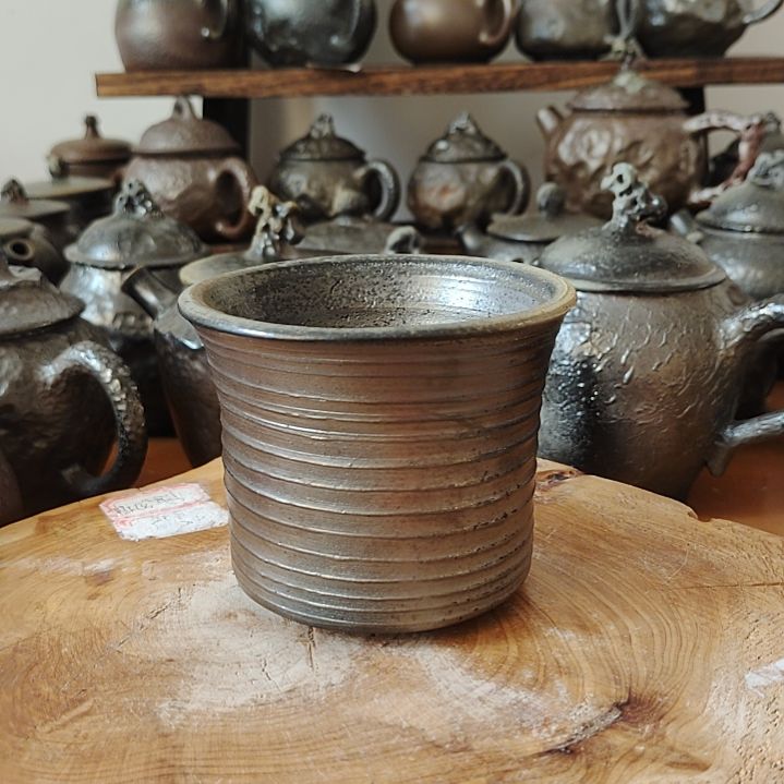 坭兴陶全手工纯柴烧茶杯