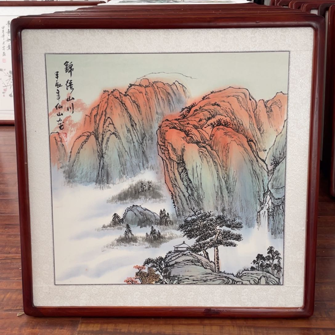 国画带框尺寸63*63厘米