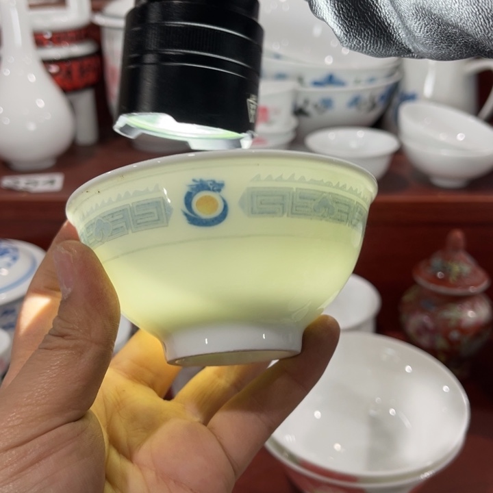 醴陵釉下高温瓷手绘茶碗9cm