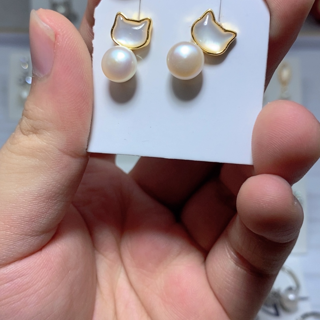 耳饰未镶嵌淡水珍珠