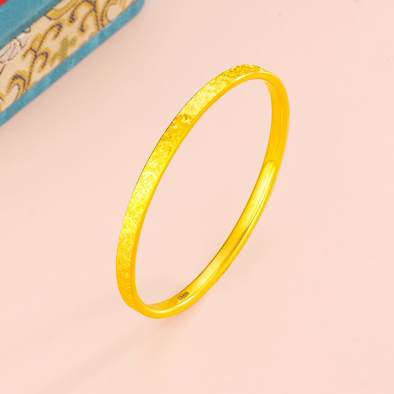 【奇奇专享】足金999饰品 碎冰冰手圈  BP 90816