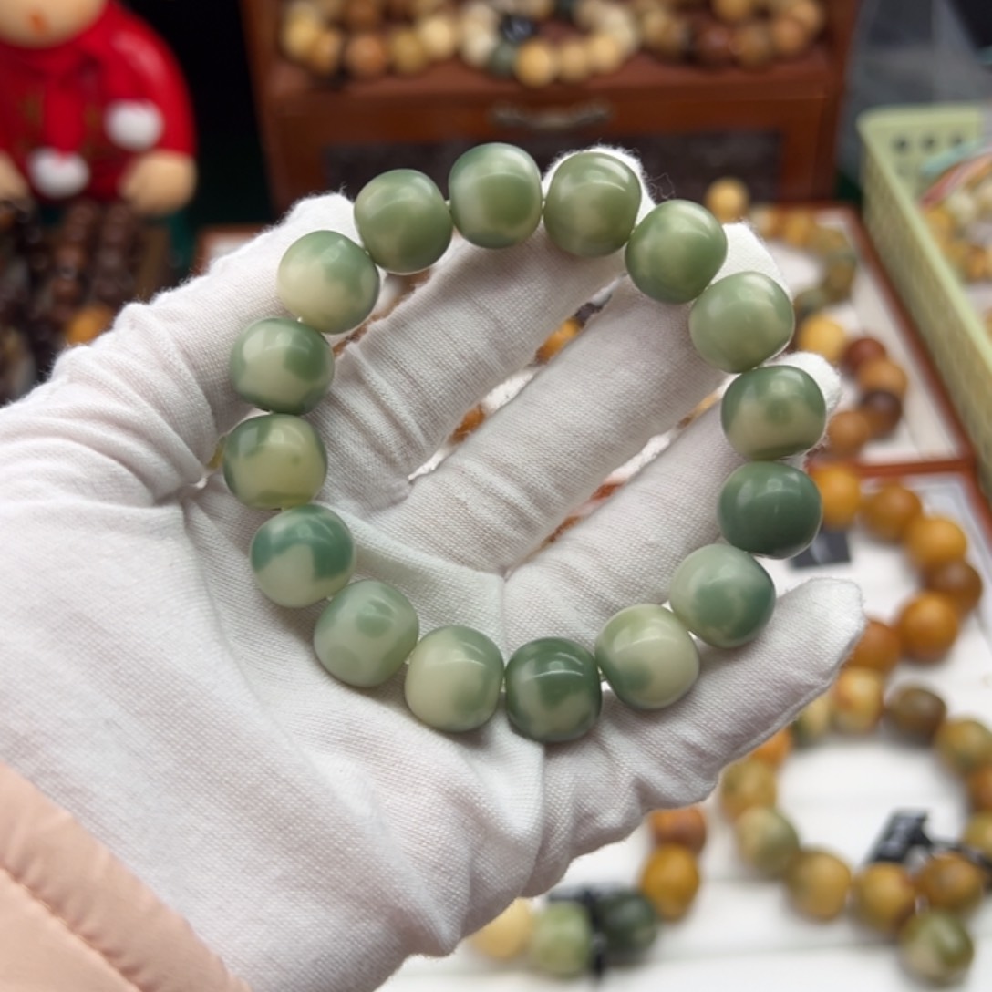 菩提根/象牙果手串卡14苹果干磨微瑕