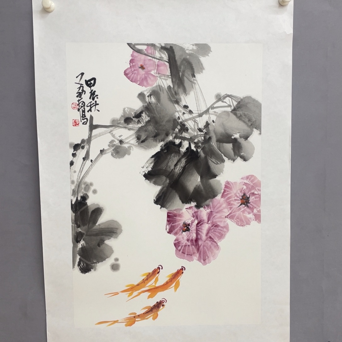 国画艺术家真人手绘