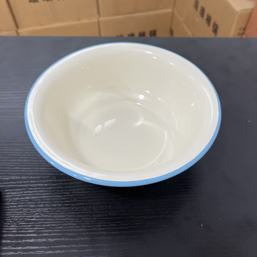 20公分加厚搪瓷芳香汤盆一个有挂炉印