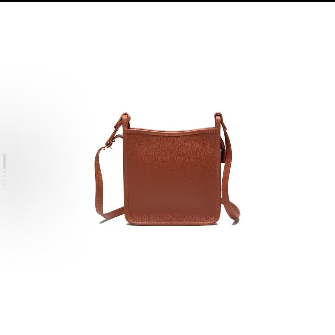 LONGCHAMP珑骧单肩斜挎小方包马鞍包小号牛皮包