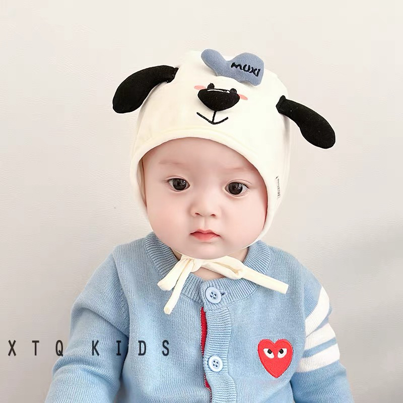 婴儿帽子春秋季薄款宝宝男韩版护耳帽婴幼儿外出囟门帽冬季套头帽