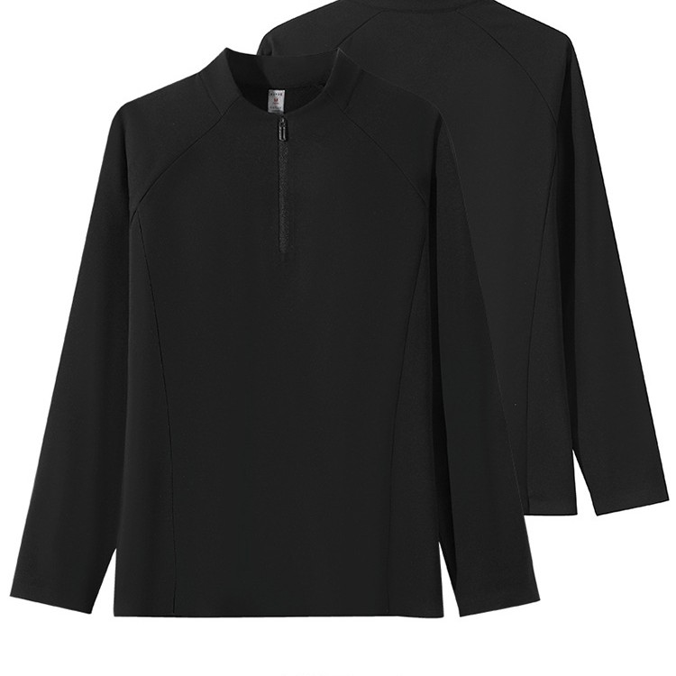 【特】男士半拉链立领长袖加绒速干透气秋冬季户外运动打底衫【特】