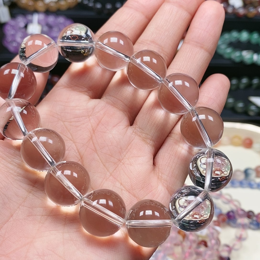 水晶手串未镶嵌B****e白水晶15颗16