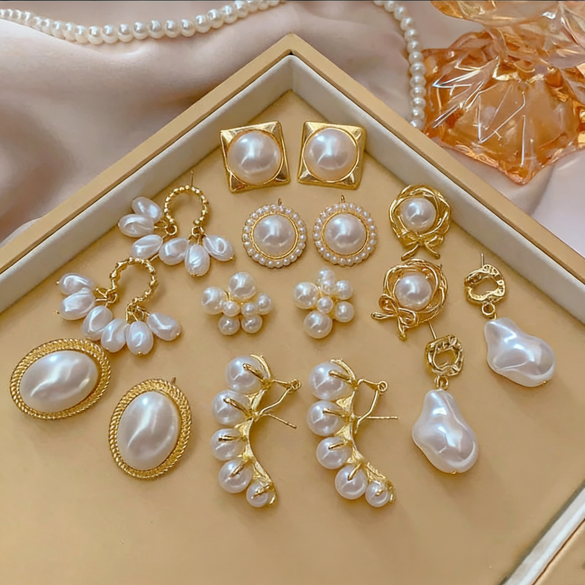 铜合金合成锆石耳饰 S925银针时尚饰品