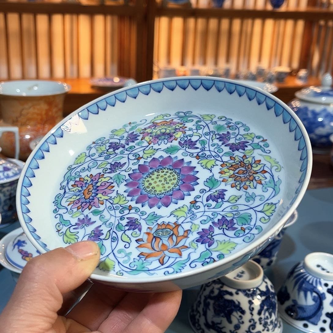 錡镇堂手工手绘壶承