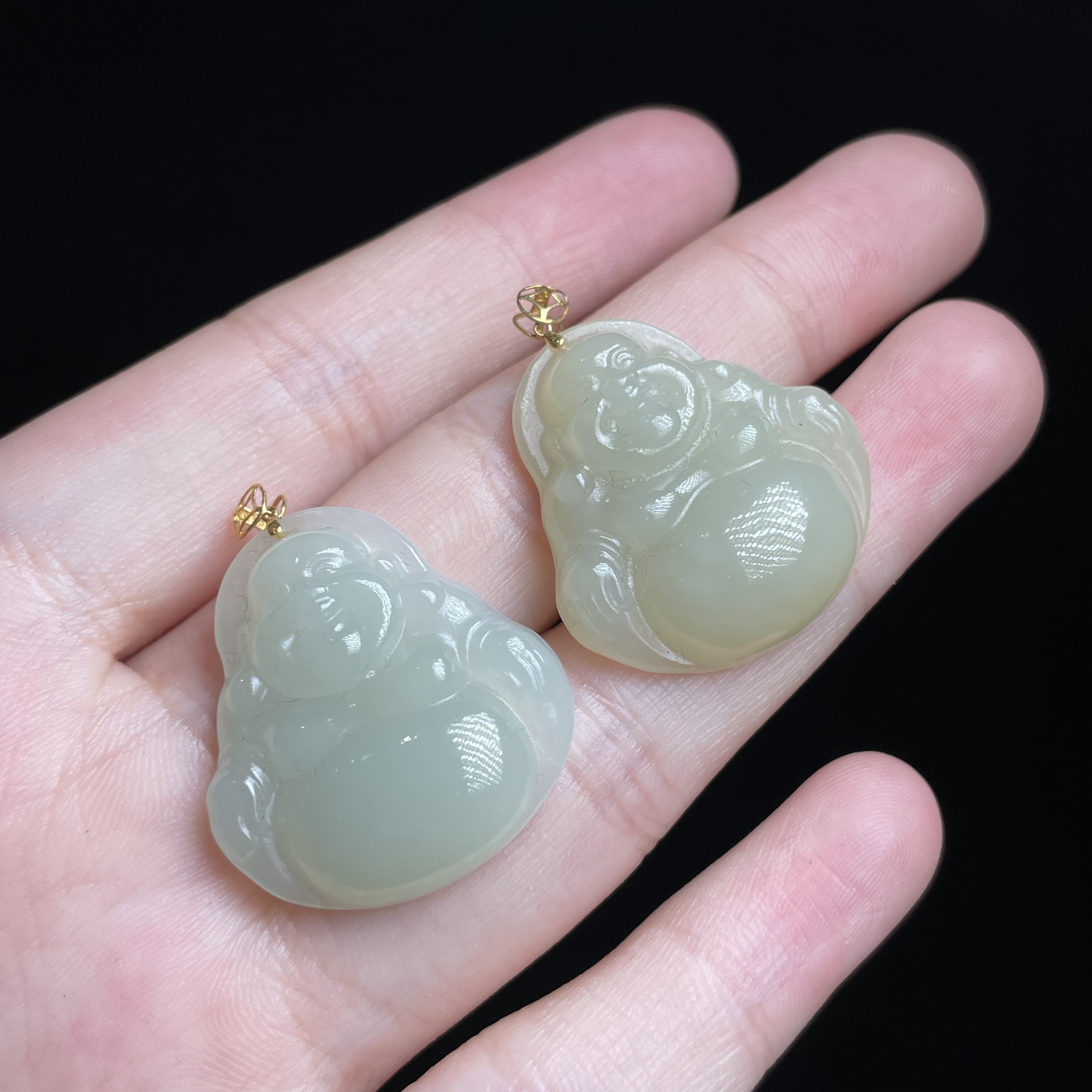 18K金佛公吊坠 约25*24*8mm 多样性发其一 YC0350009