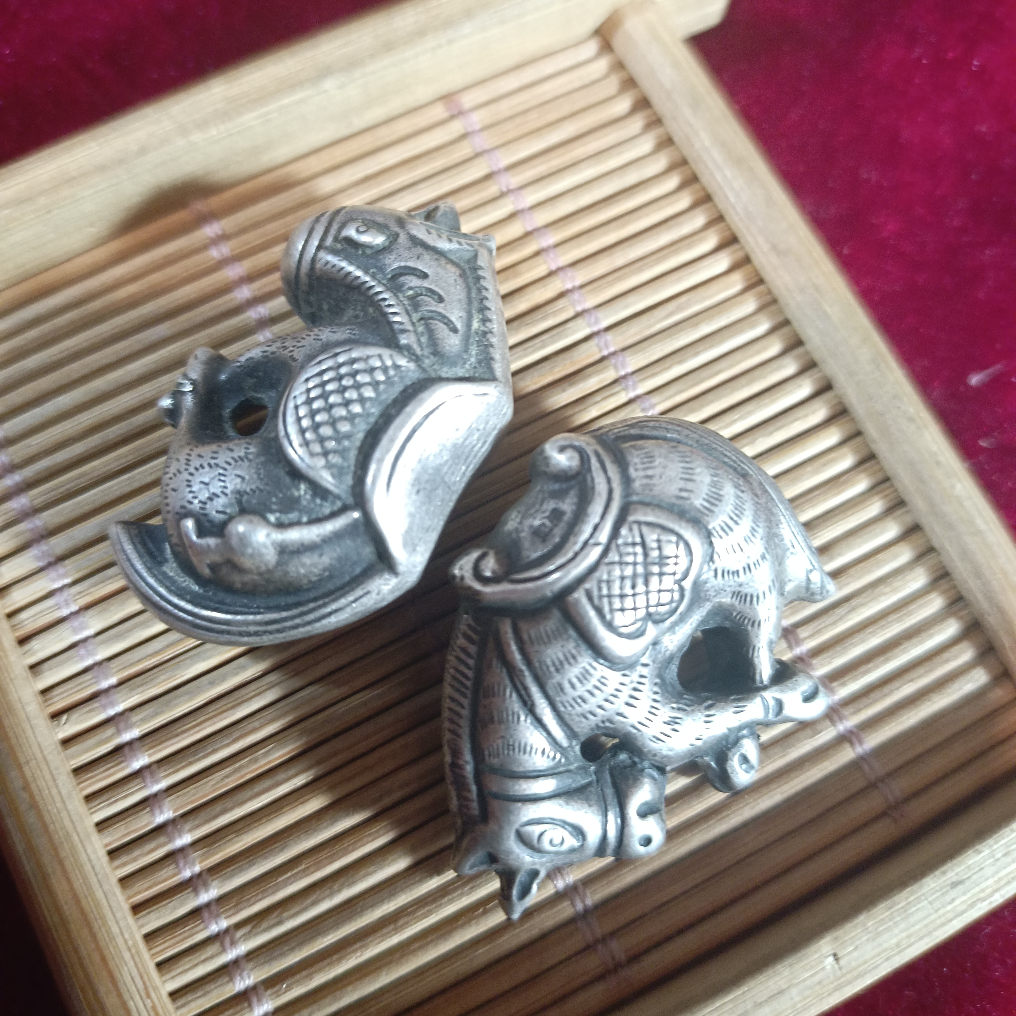 吊坠足银珐琅 吊坠足银