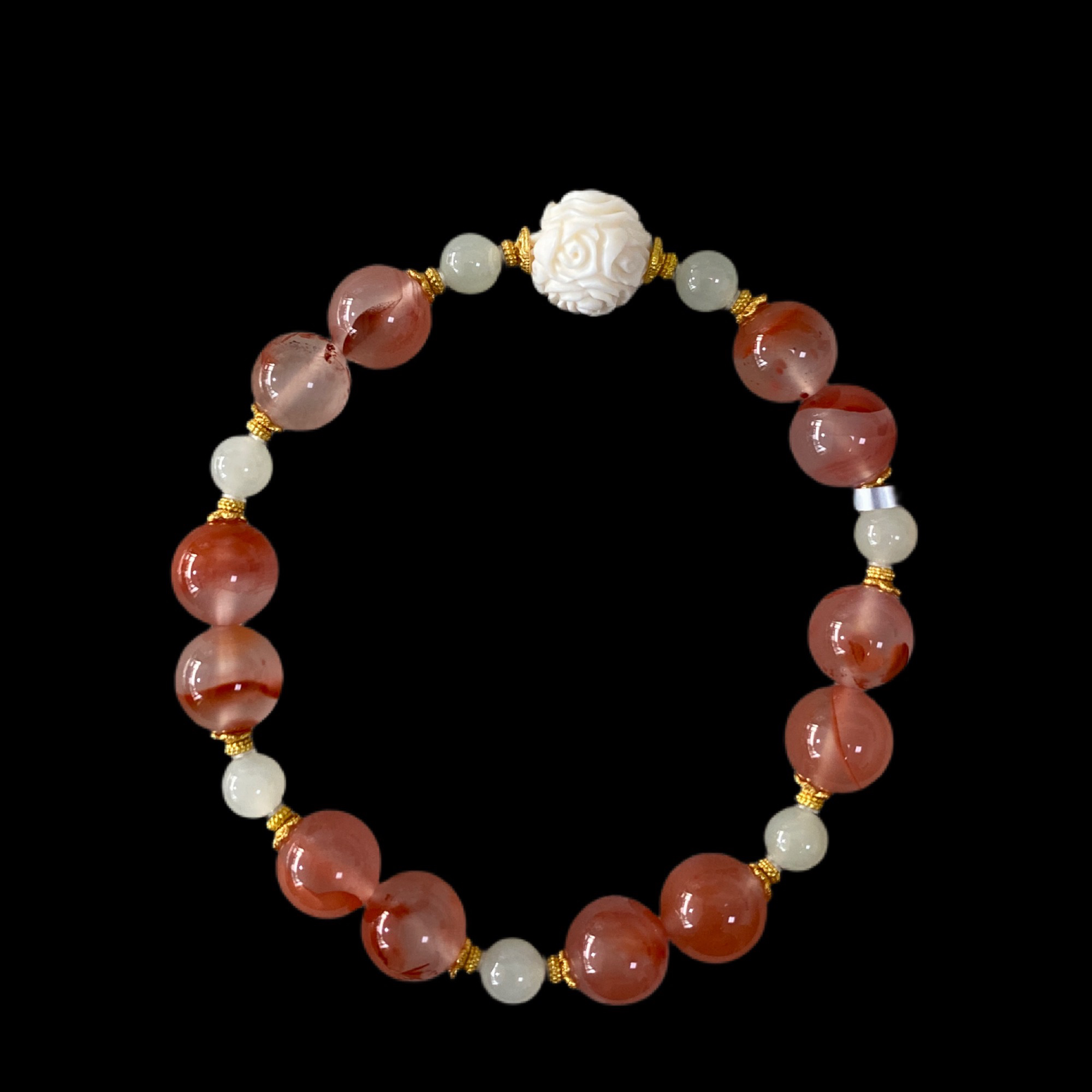 N4100南红手串孤品