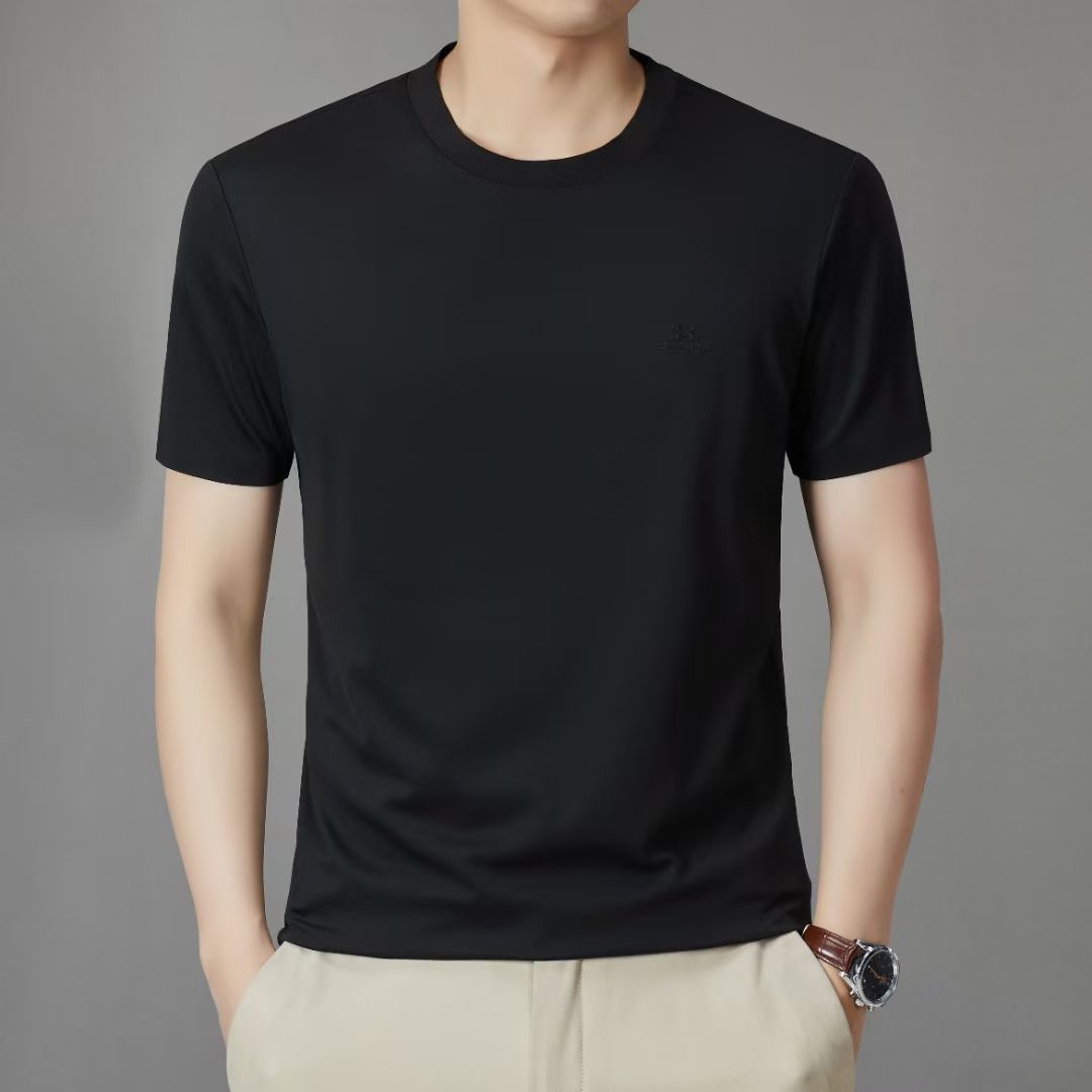 圆领短袖夏季T恤弹力薄款