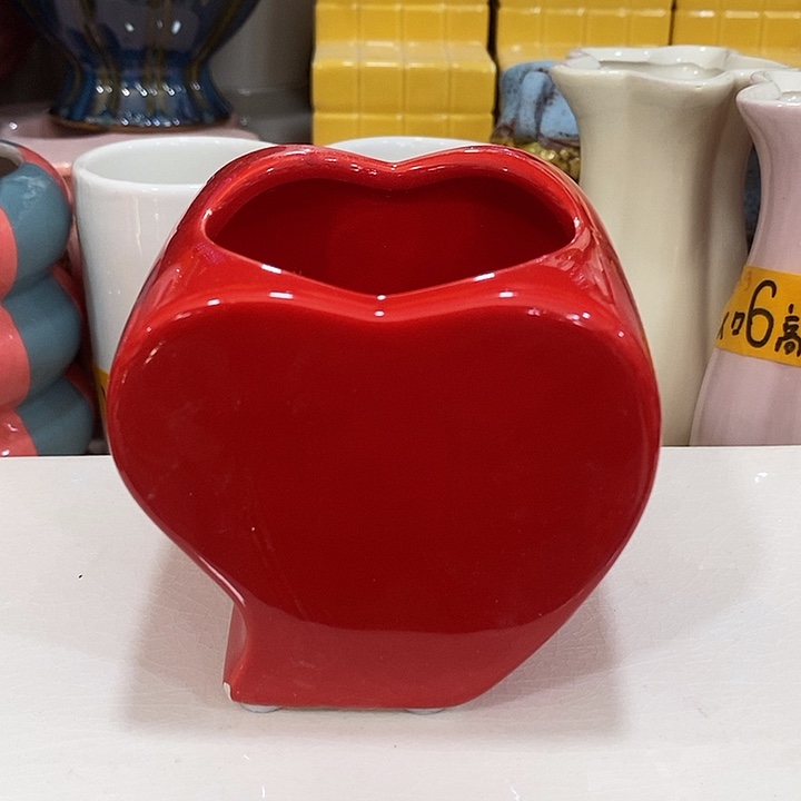 陶盆有孔 瑕疵针孔漏釉介意勿拍外高 8外口8