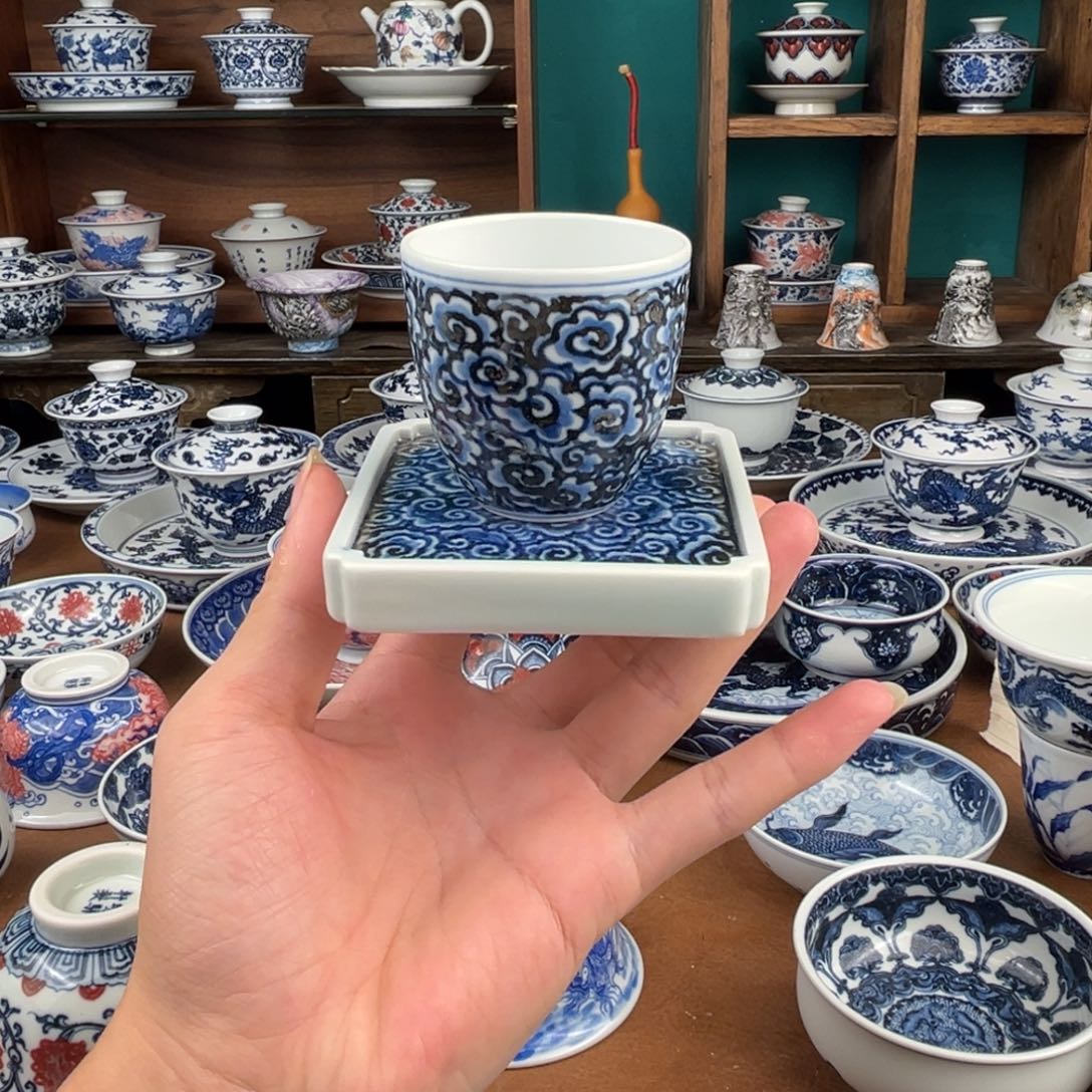 瓷片杯子加杯垫哈哈哈哈哈